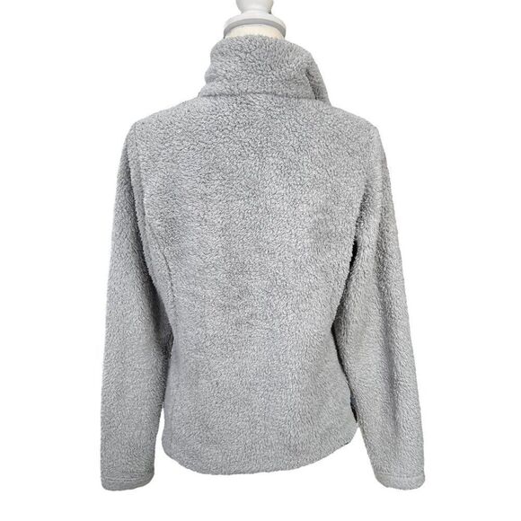 Patagonia Women's Los Gatos Grey Deep Pile Fleece Pullover Jacket Size Medium - Picture 7 of 7